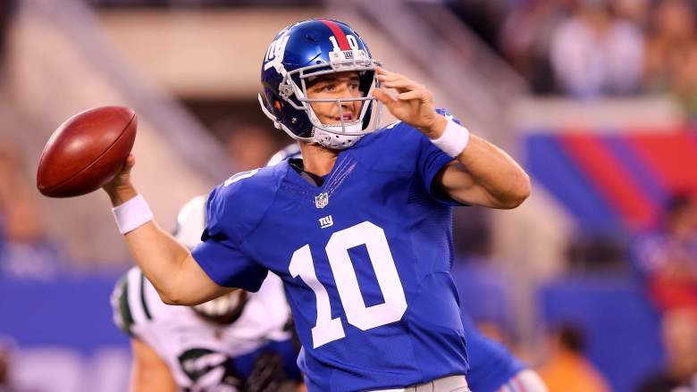 Eli Manning, New York Giants, NFL Week One