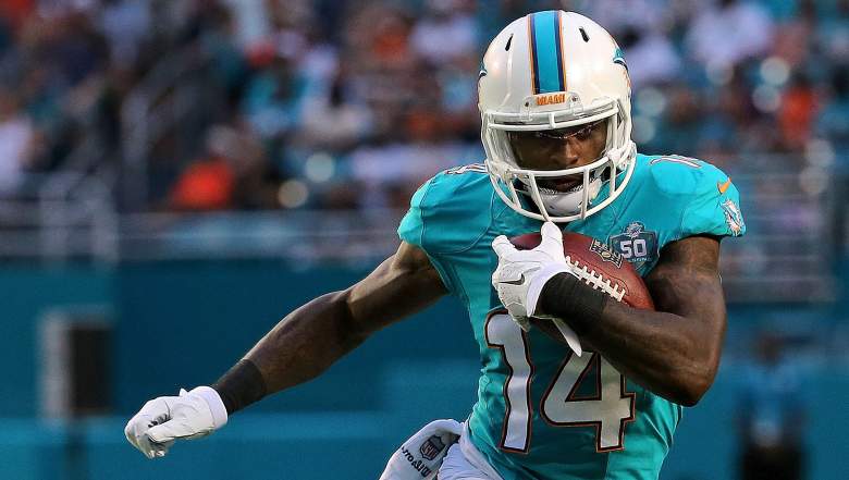 Miami receiver Jarvis Landry is someone you want in your lineup in Week 1. (Getty)