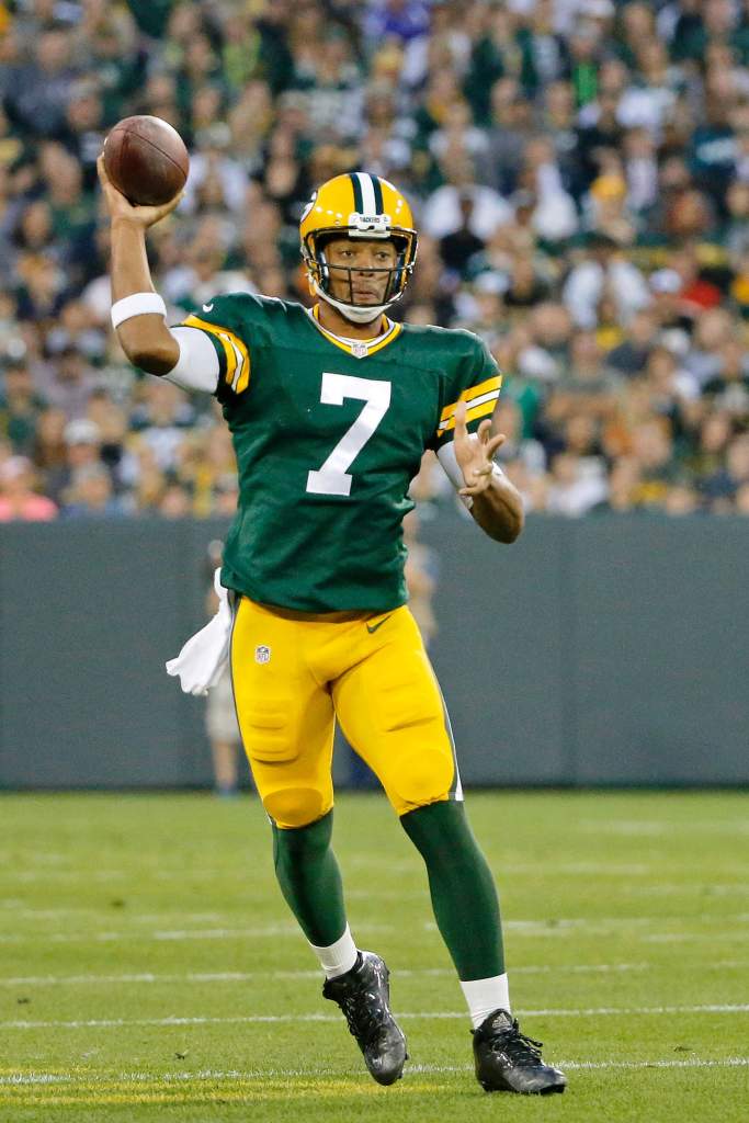 Packers backup quarterback Brett Hundley has had a solid preseason and will get more reps Thursday Getty)