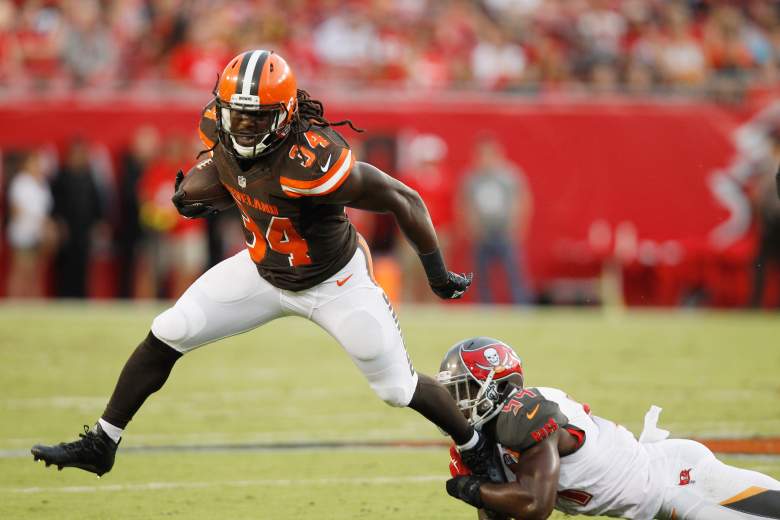 Browns running back Isaiah Crowell is in the lead to start. GettY)