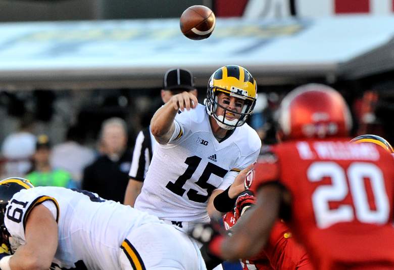 Jake Rudock is the new Michigan starting quarterback. (Getty)