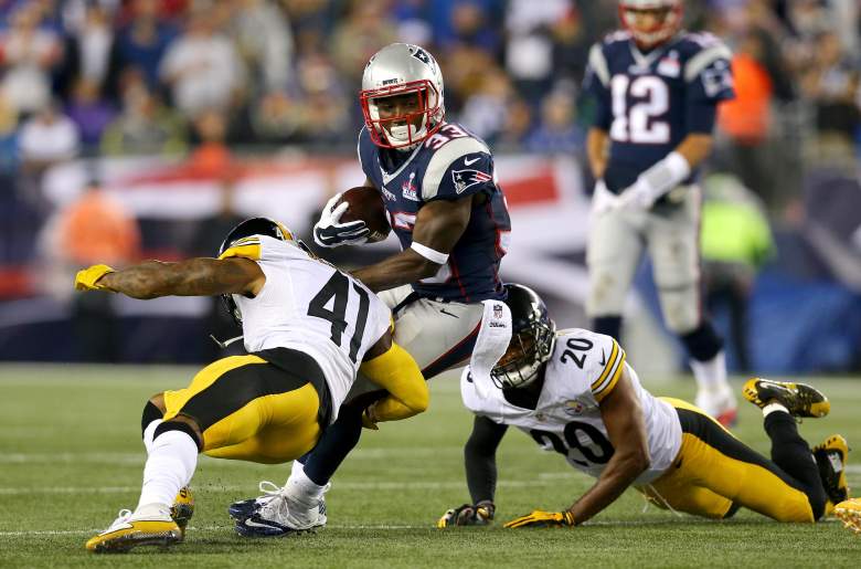 Dion Lewis was the feature back for New England in Week 1. Getty)
