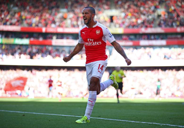 Theo Walcott was on the scoresheet last weekend for Arsenal. (Getty)