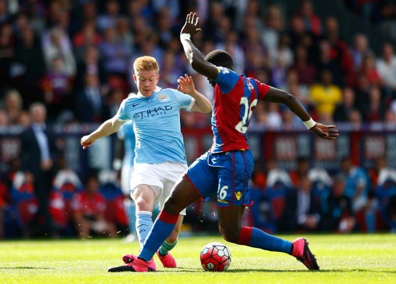 Kevin De Bruyne L) made his debut for Manchester City at the weekend. Getty)