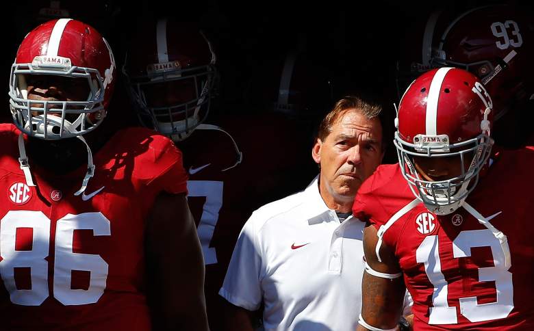 Alabama prepares for Ole Miss. (Getty)