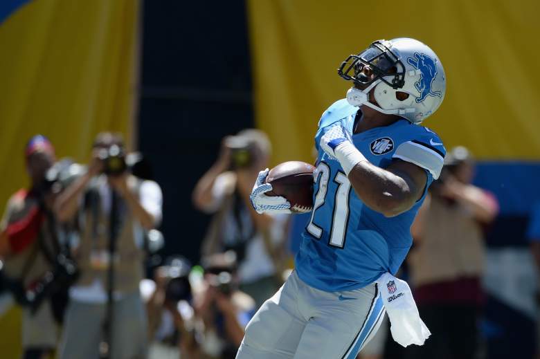 Lions rookie Ameer Abdullah found the end zone in his first career game. Getty)