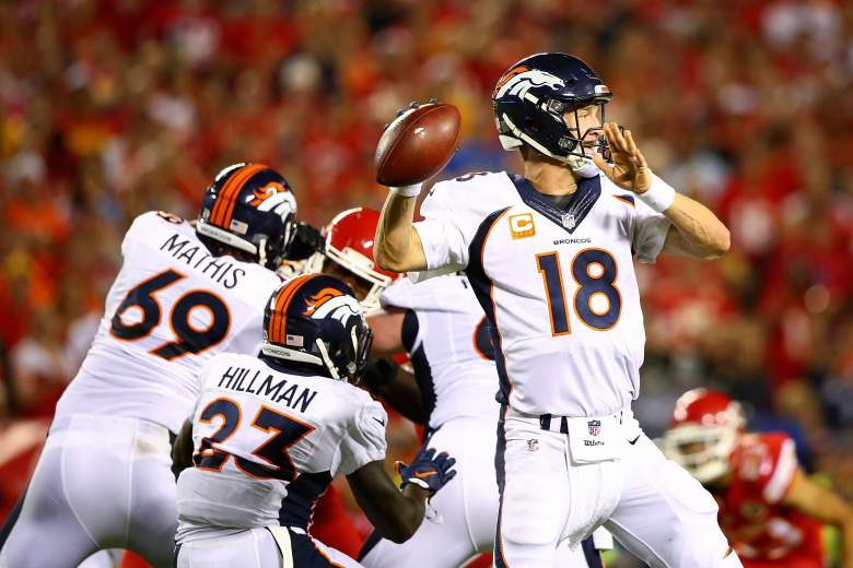 Peyton Manning rallied the Broncos past the Chiefs last week. Getty)