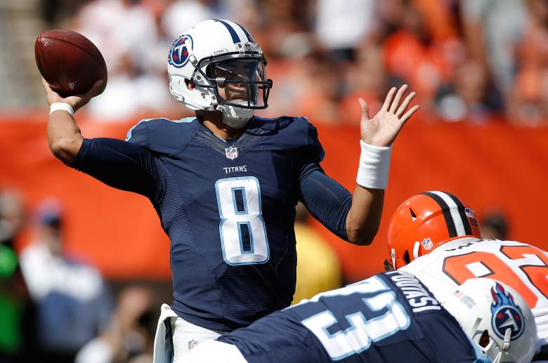 Mariota returned to Earth last week, and was sacked seven times in a loss (Getty).