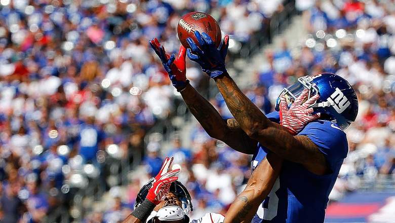 Odell Beckham Jr. of the Giants had a productive Week 2. (Getty)