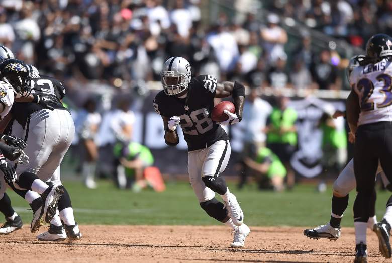 Raiders running back Latavius Murray has a favorable matchup vs. the Browns. (Getty)