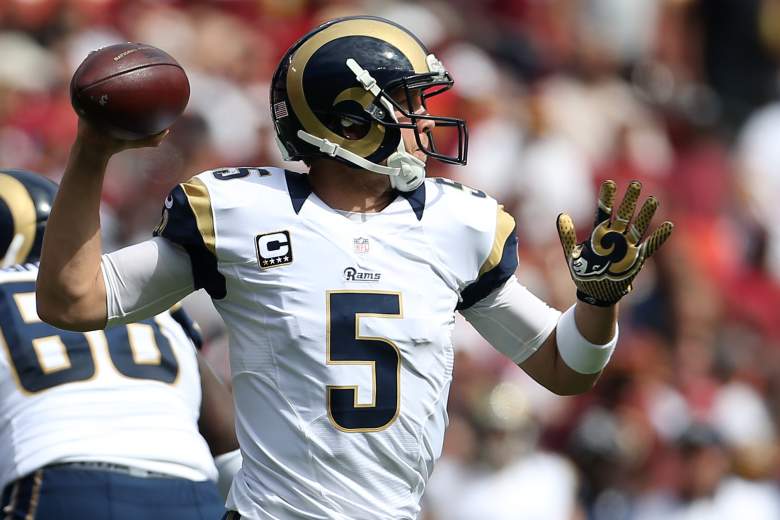 Rams quarterback Nick Foles has a favorable matchup in Week 3 vs. the Steelers. (Getty)