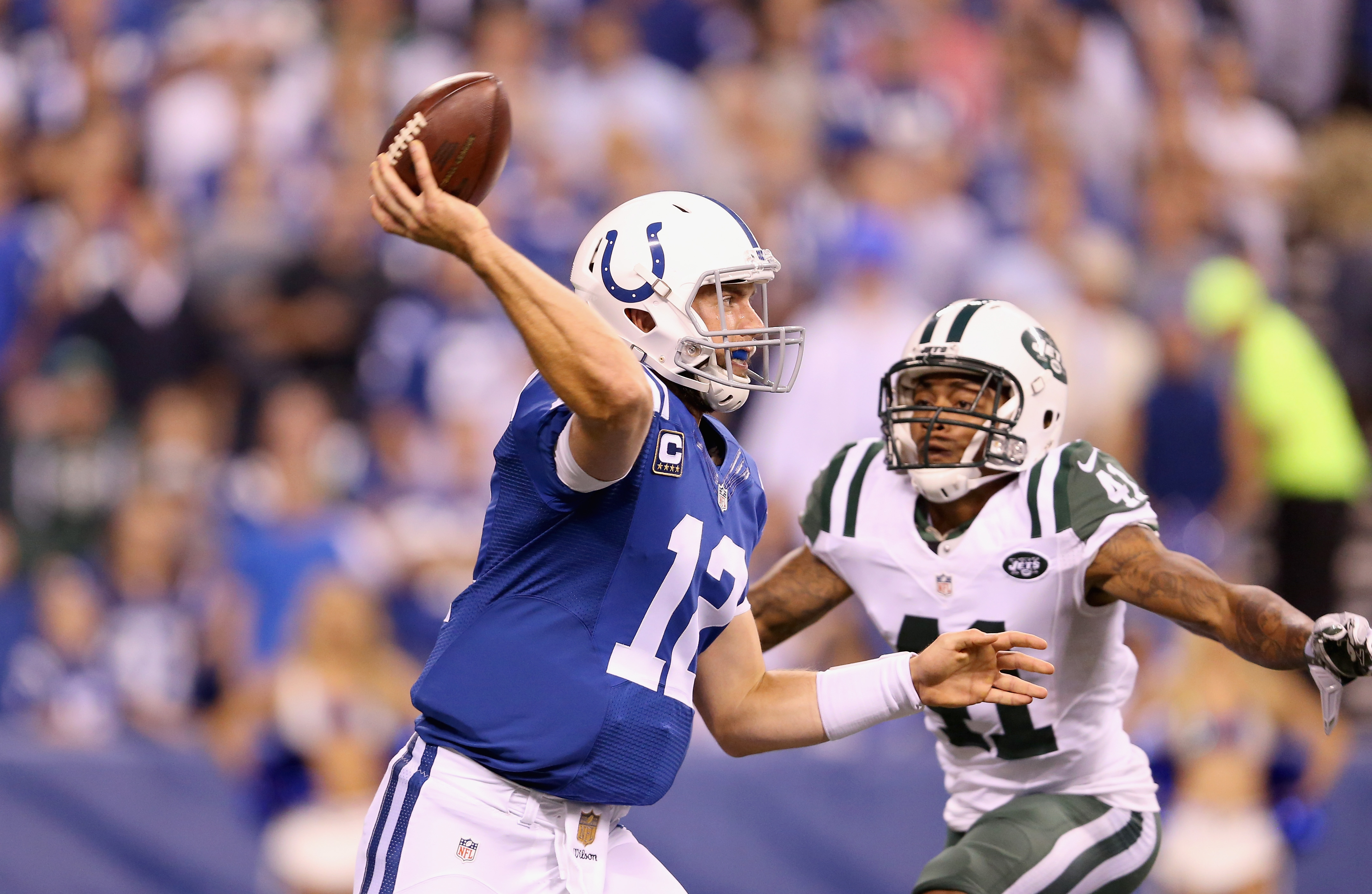 Andrew Luck has started the season by throwing five interceptions (Getty).