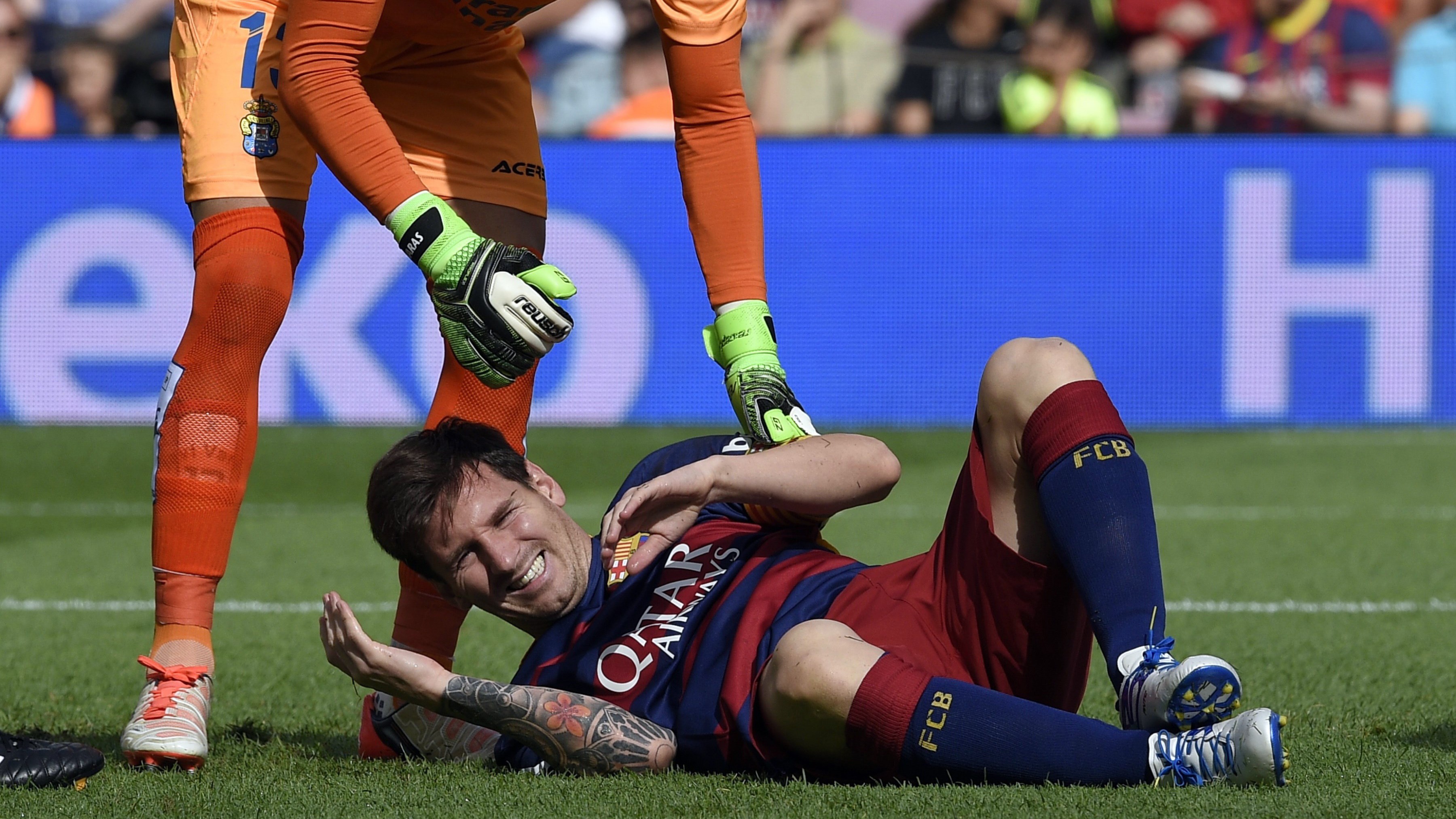 WATCH: Lionel Messi Leaves Barcelona Match With Injury