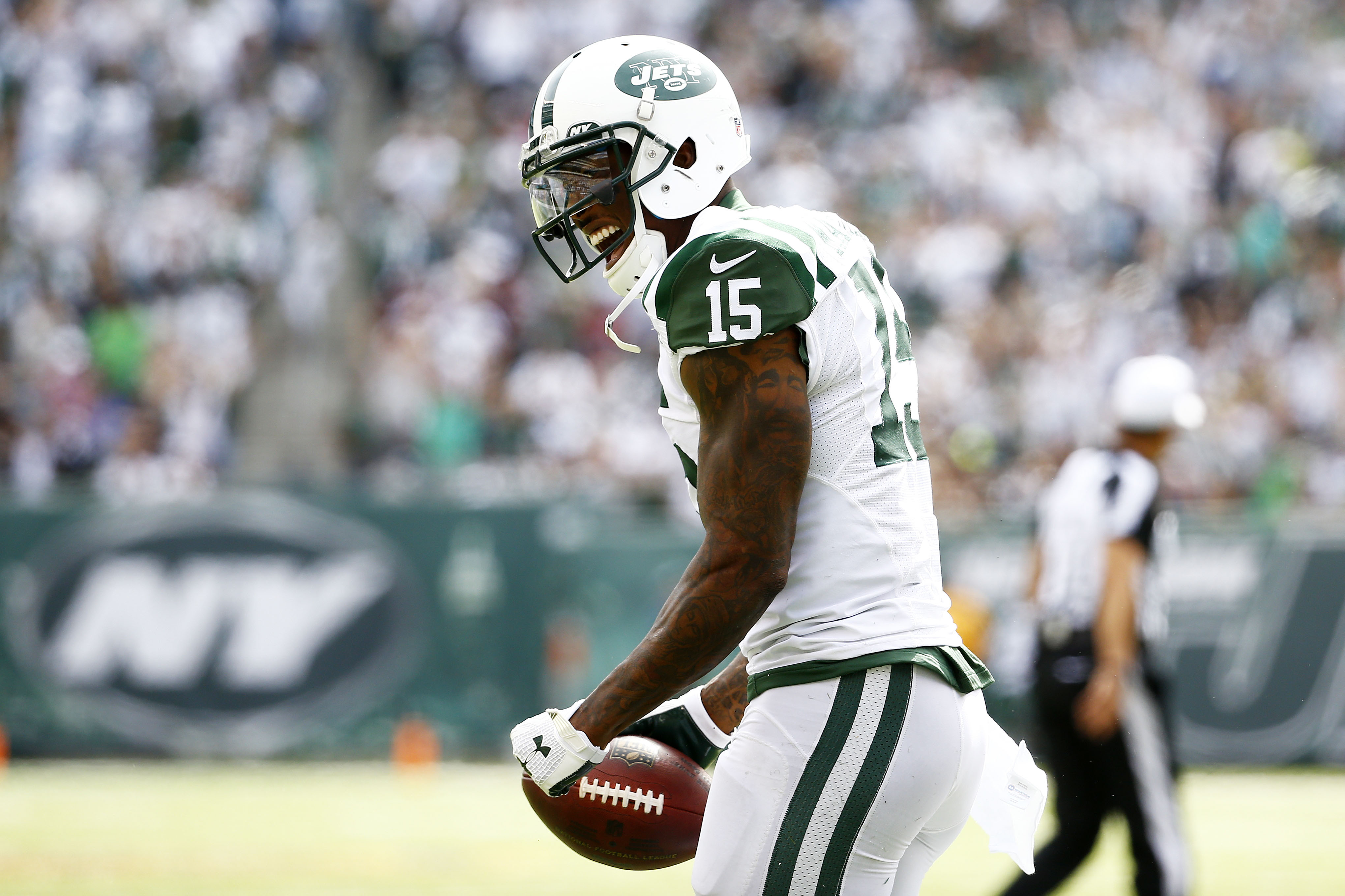Since signing in the offseason, Brandon Marshall has made a huge impact on the Jets (Getty).