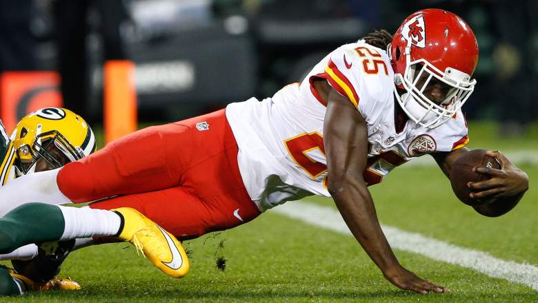 Chiefs running back Jamaal Charles scored 3 touchdowns in Week 3. (Getty)