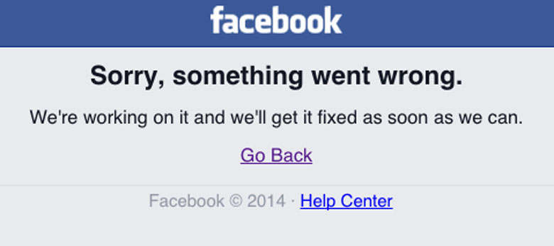 Facebook down September 24