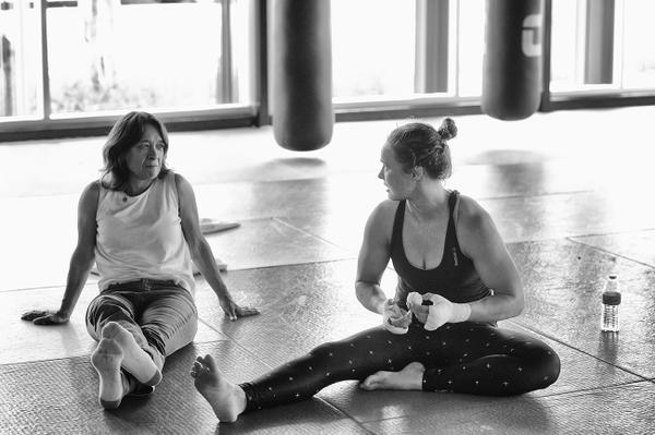 AnnMaria (left) with her daughter, Ronda Rousey. (Twitter/DrAnnMaria)