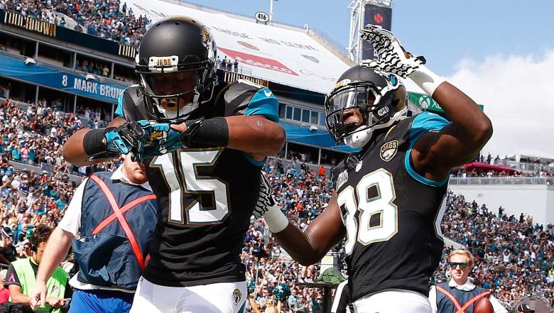 Jaguars receivers Allen Robinson (15) and Allen Hurns are making an impact on the fantasy football world. (Getty)