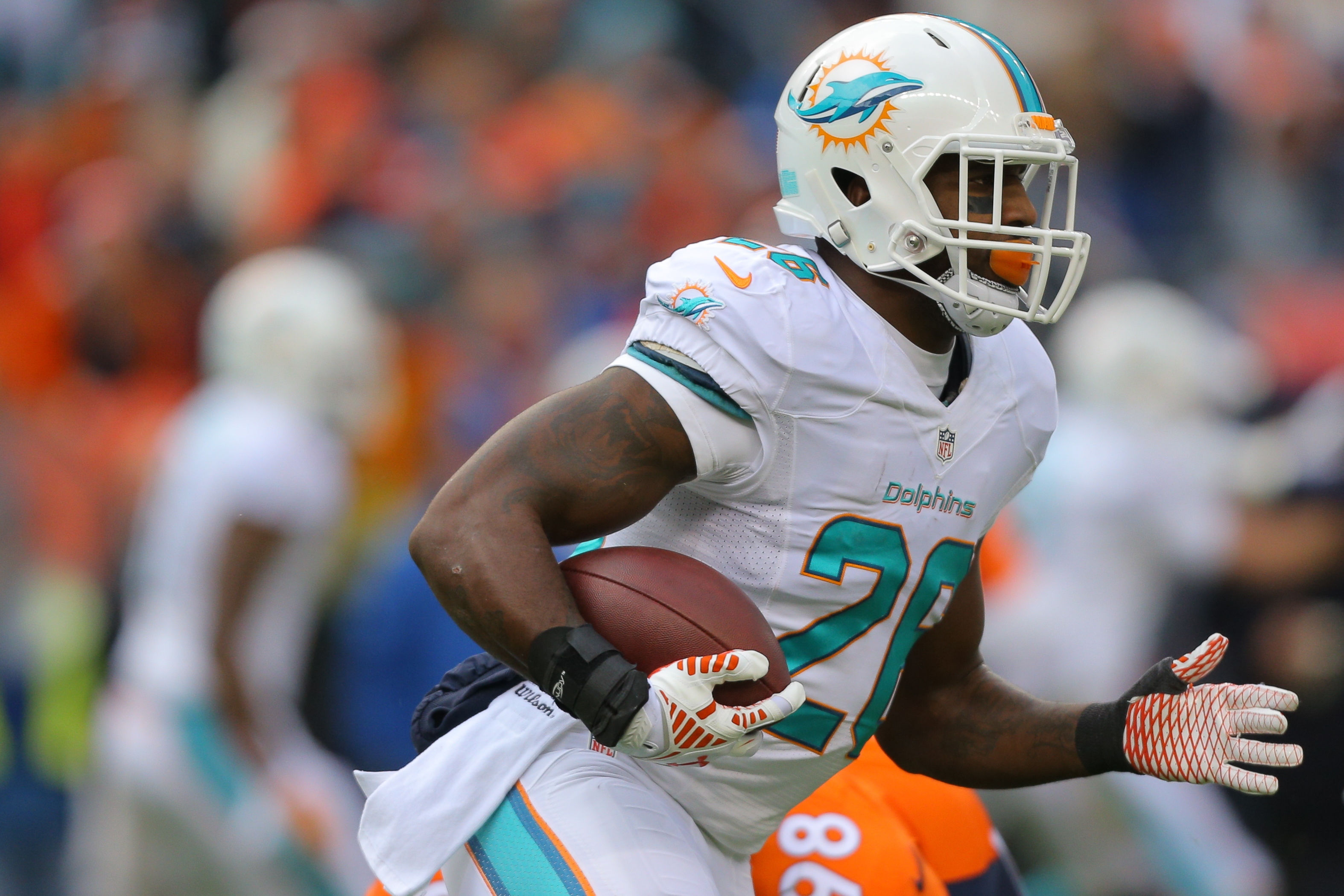 Lamar Miller hopes to avoid another week of struggles against a tough Jets defense. (Getty)