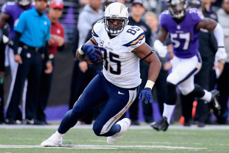 Chargers tight end Antonio Gates returns to the field after serving a four-game suspension. (Getty)