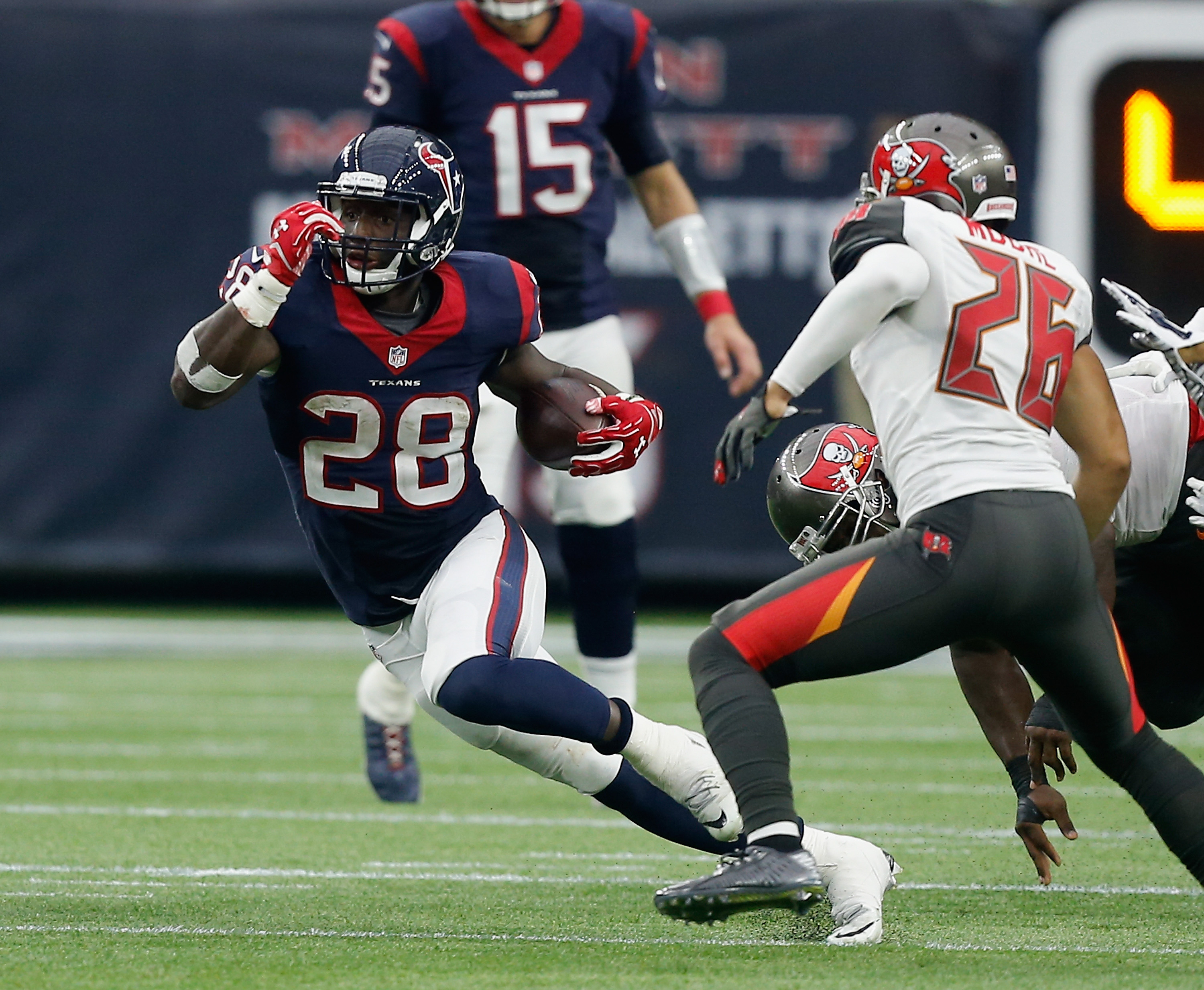 Alfred Blue will be the Texans primary back moving forward. (Getty)