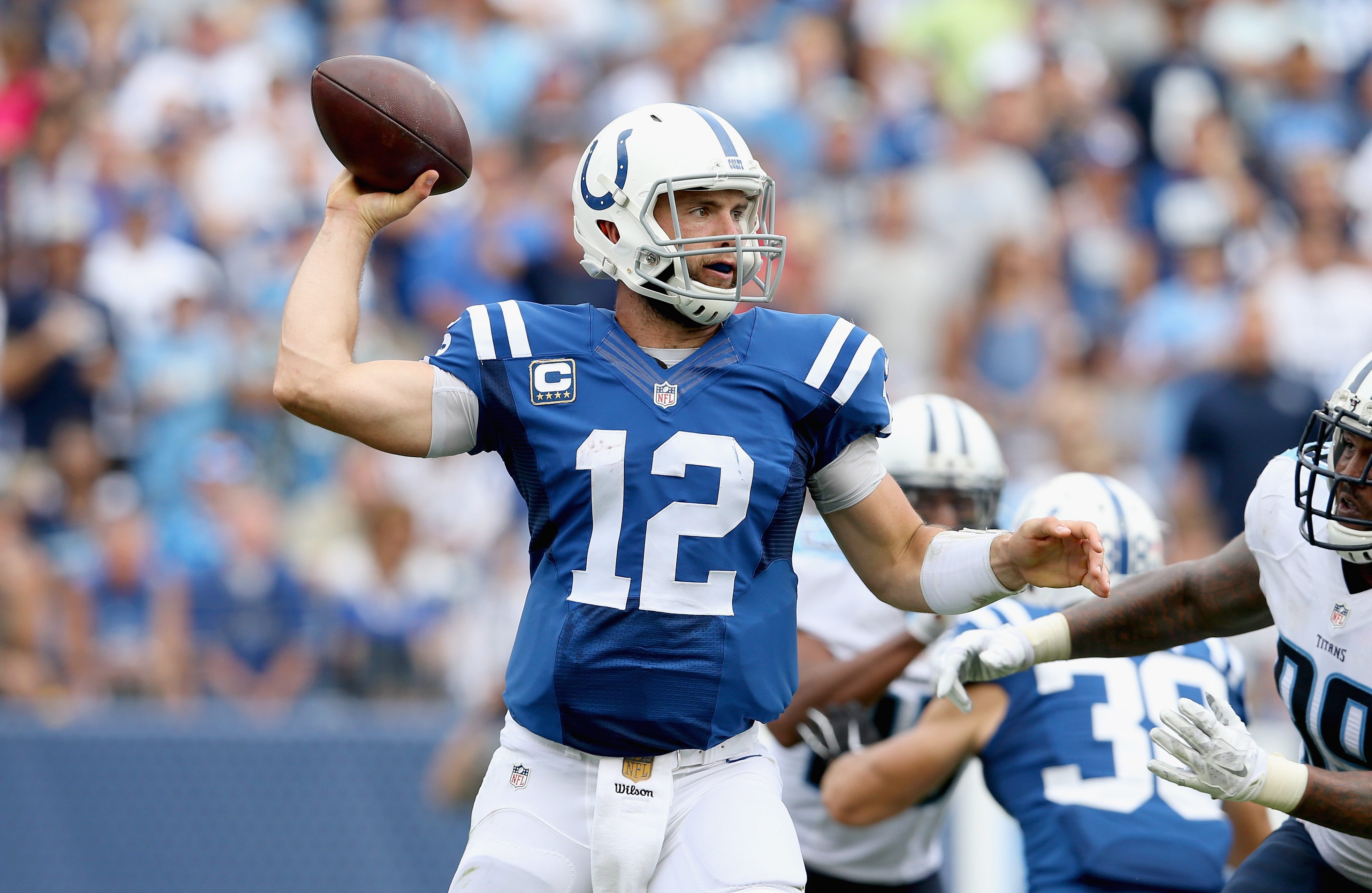 After going three seasons without missing a game, Andrew Luck will sit out for the second straight week. (Getty) 