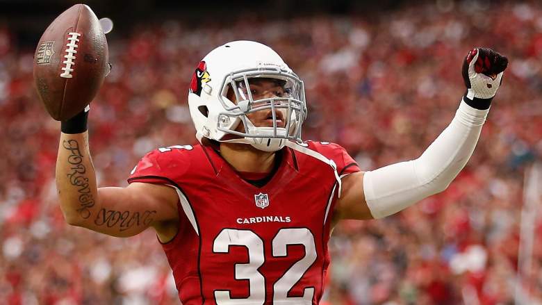 Cardinals free safety Tyrann Mathieu is 2nd on the team in tackles and interceptions. (Getty)
