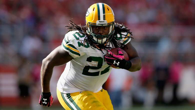 Is Packers running back Eddie Lacy ready to have that breakout game of 2015? (Getty)