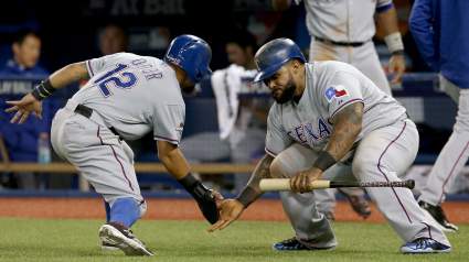 WATCH: Rougned Odor Scores for Rangers on Botched Throw