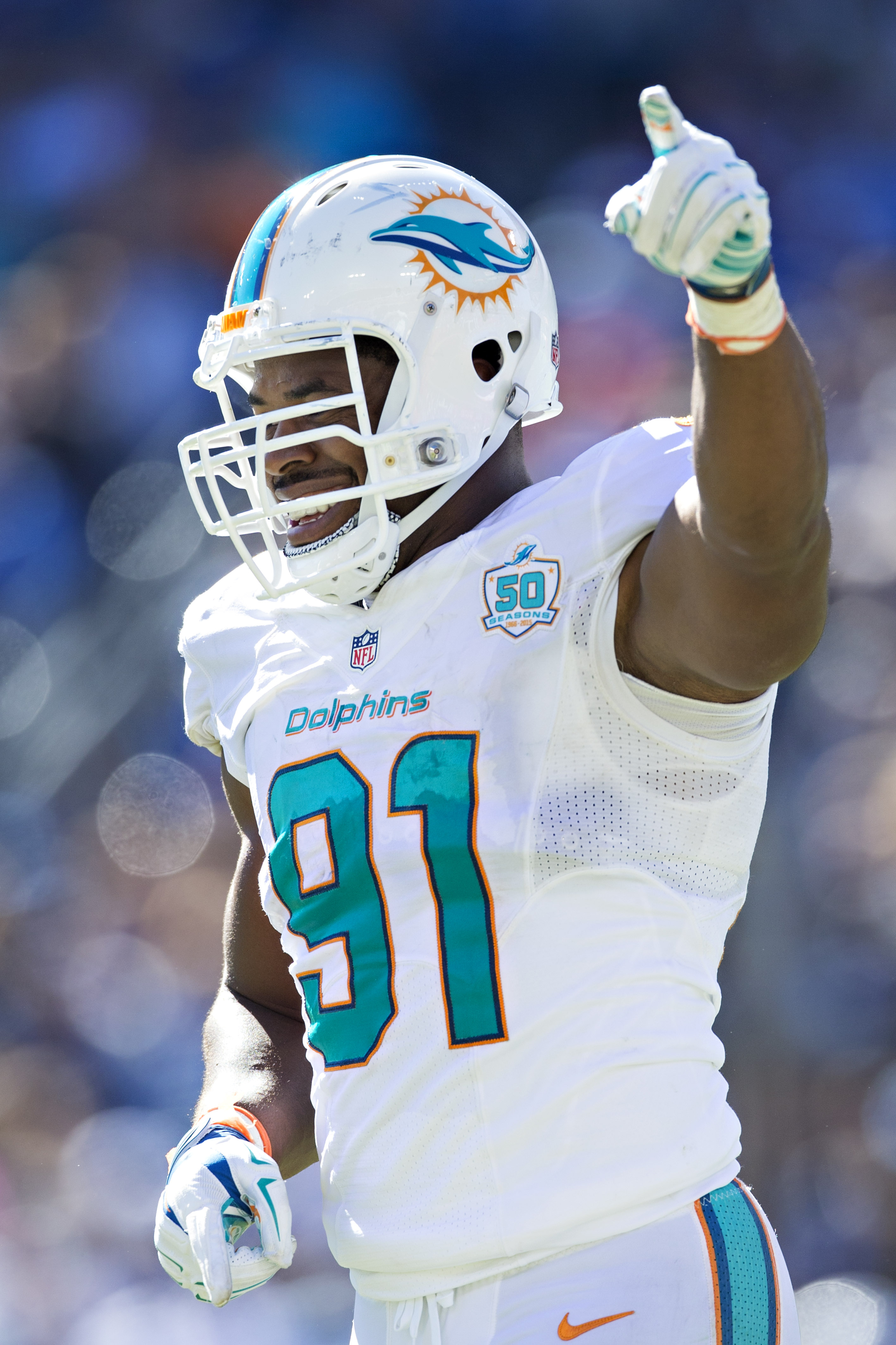 Cameron Wake finally made an impact last week, recording four sacks in one half. (Getty)