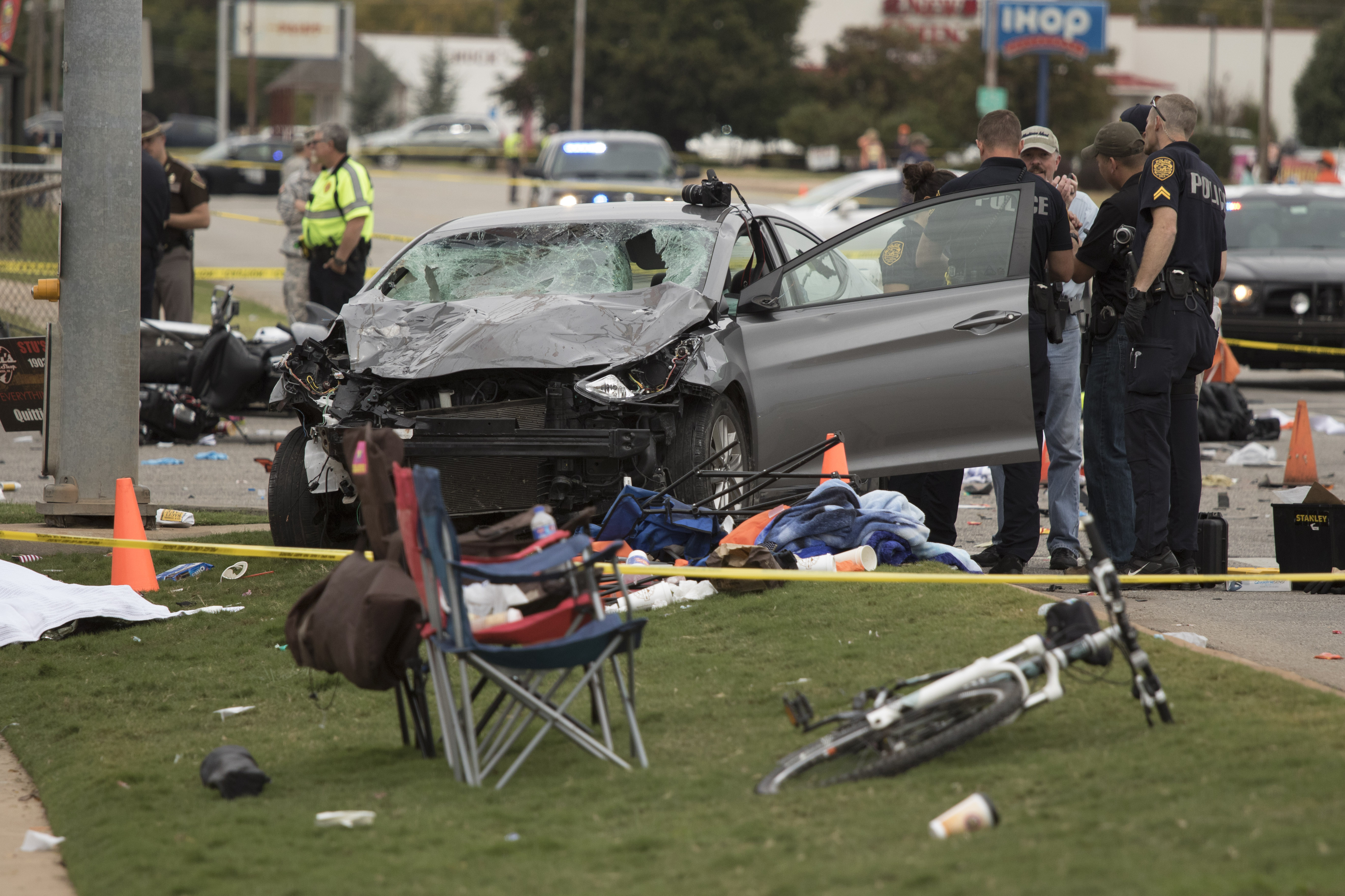 Chambers drove her four-door sedan into a crowd of spectators. (Getty)
