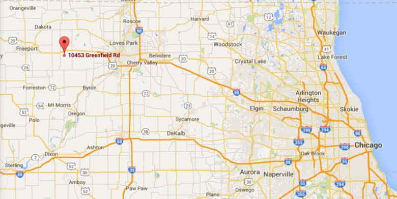 The location where McBain's body was found. (Google Maps)