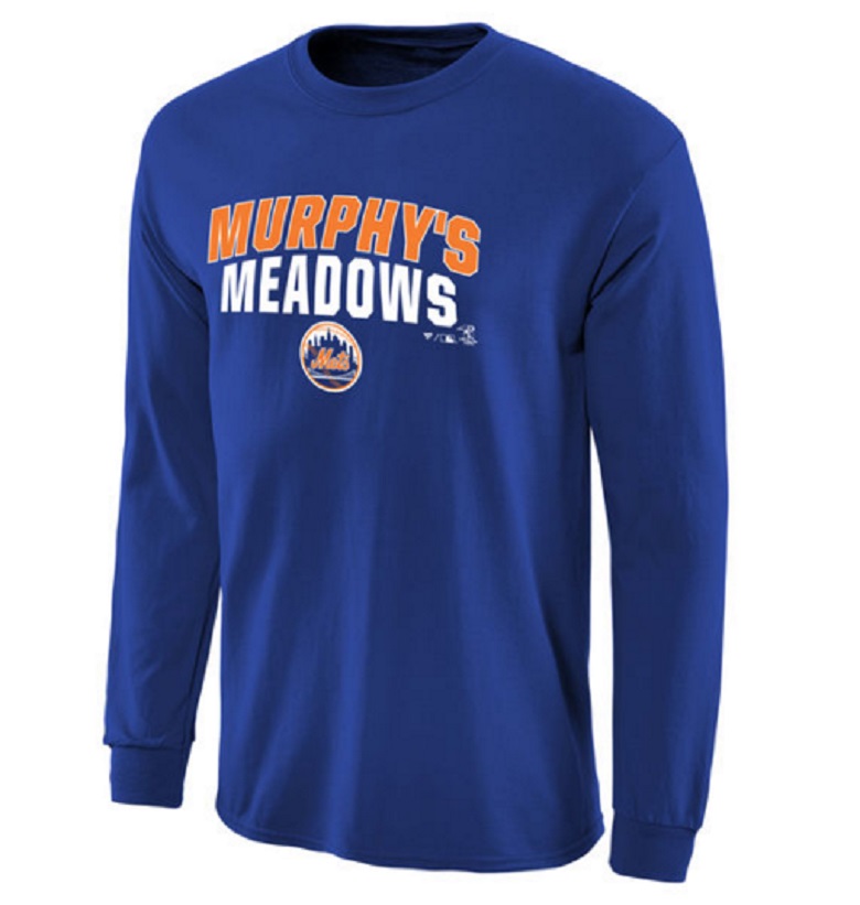 Majestic New York Mets Daniel Murphy Shirt Extra Large Blue Orange MLB  Baseball