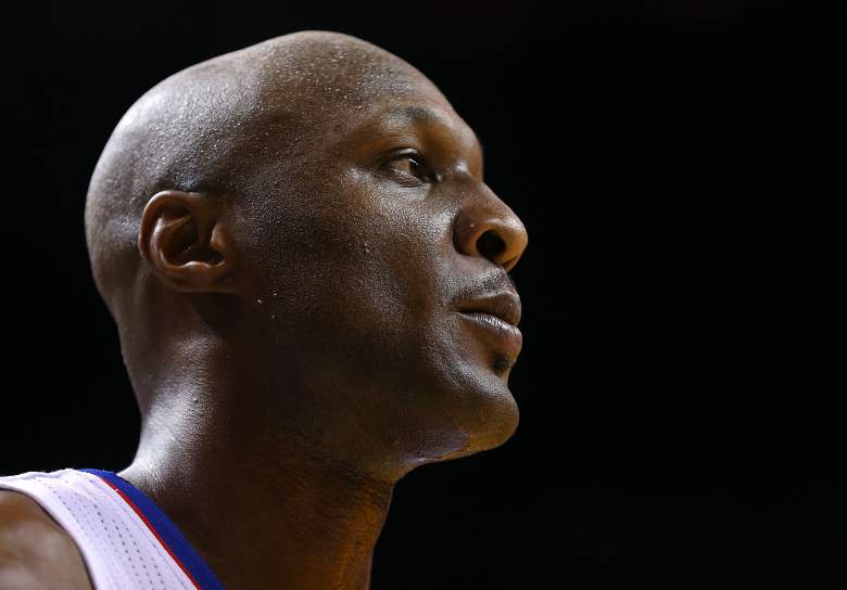 MIAMI, FL - FEBRUARY 08: Lamar Odom #7 of the Los Angeles Clippers looks on during a game against the Miami Heat at American Airlines Arena on February 8, 2013 in Miami, Florida.  (Photo by Mike Ehrmann/Getty Images)