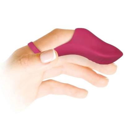 Dark pink finger vibrator