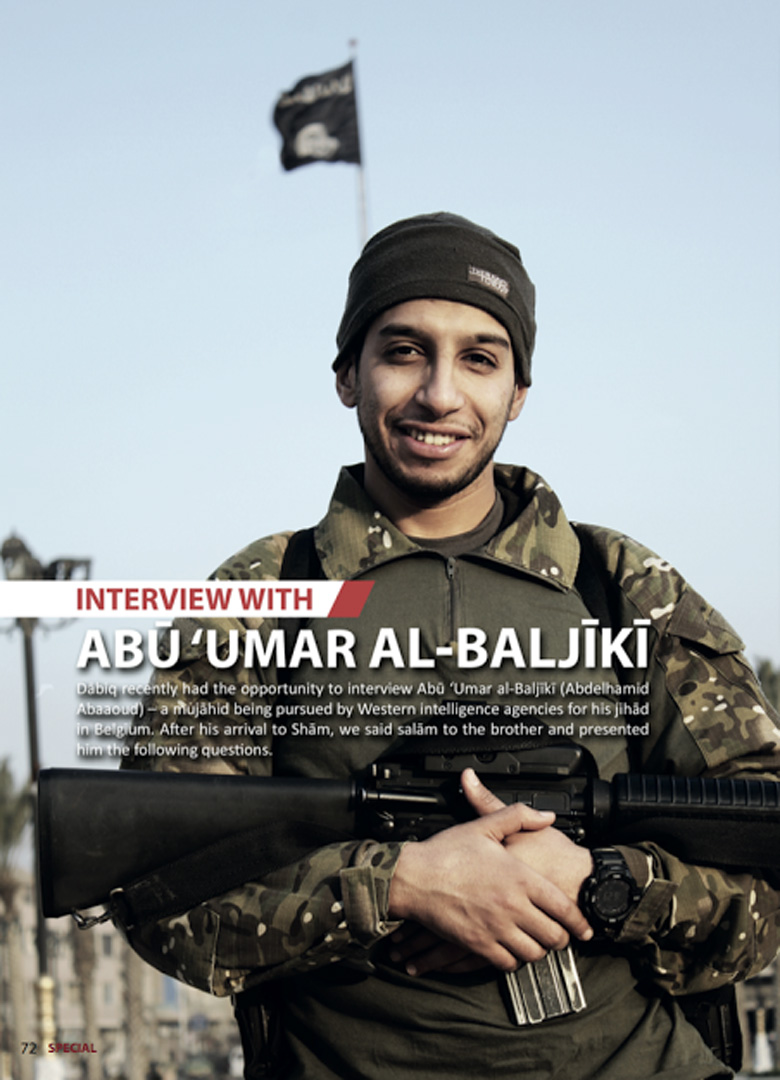 Abdelhamid Abaaoud ISIS magazine interview