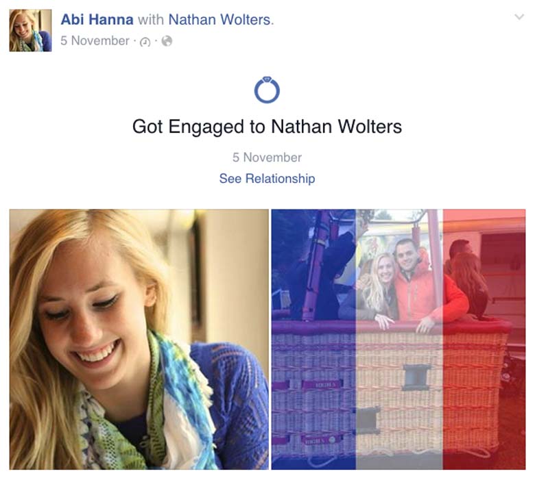 Abigail Abi Hanna Nathan Wolters Facebook page