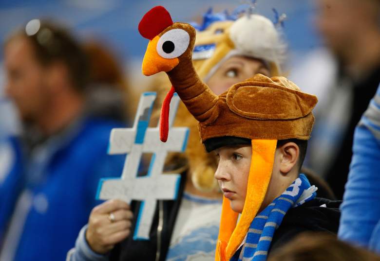 The Lions continue their annual tradition of playing on Thanksgiving. (Getty)