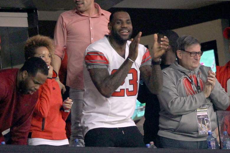 Lebron James made sure the world knew he is pulling for the Buckeyes. (Getty)