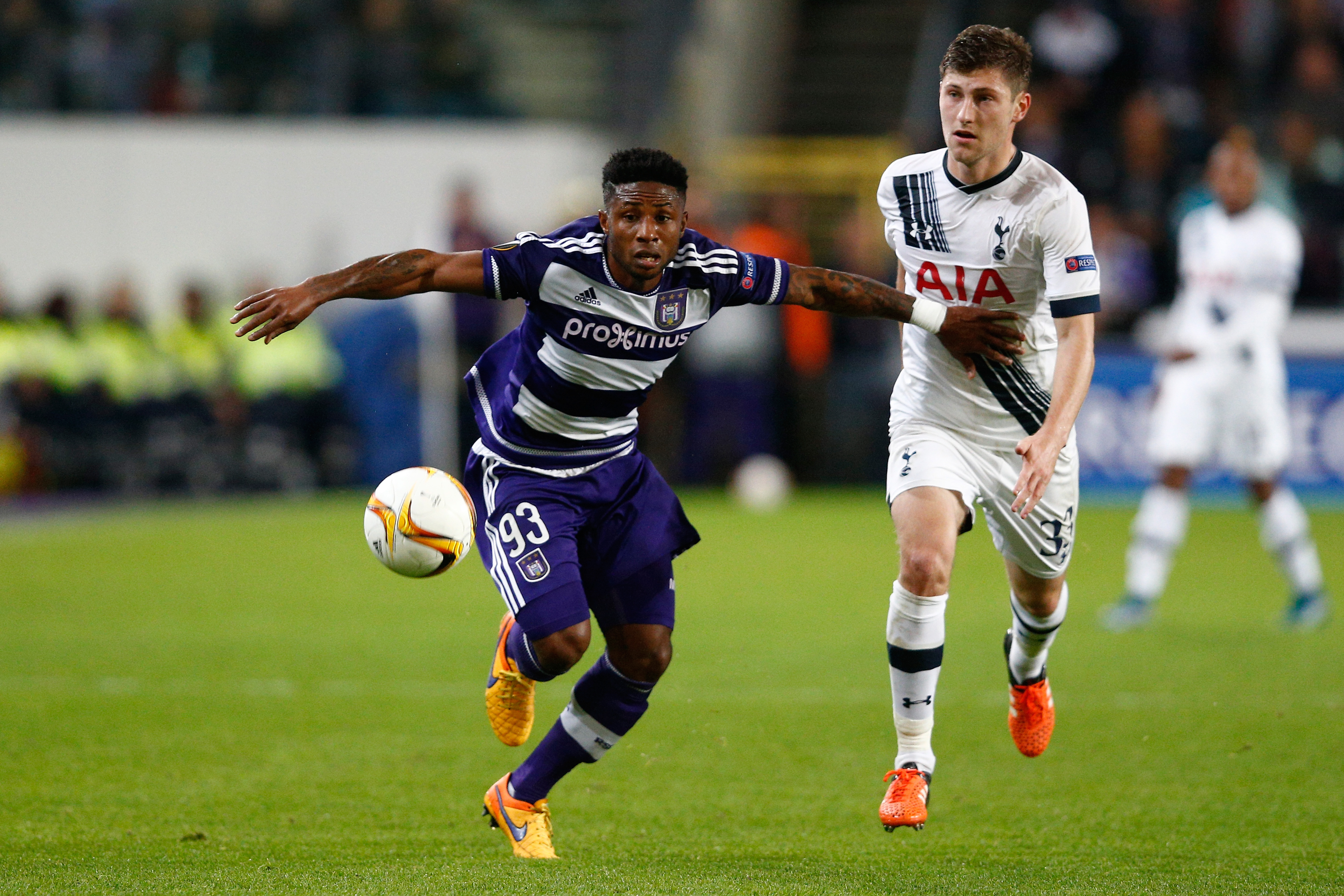 Imoh Ezekiel and Anderlecht are looking for three points at White Hart Lane. (Getty)