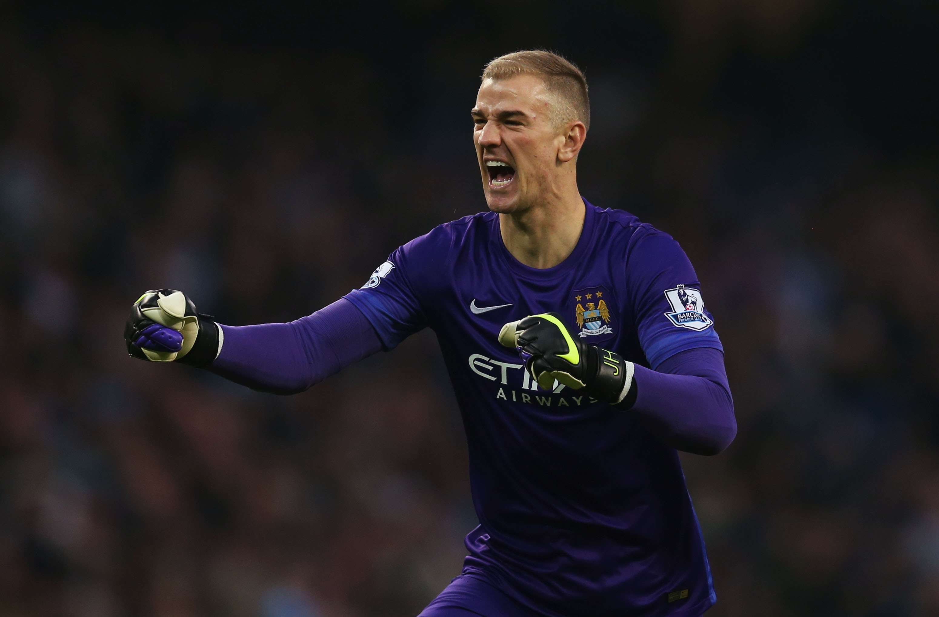 Joe Hart and City are close to returning to the UCL Round of 16. (Getty)
