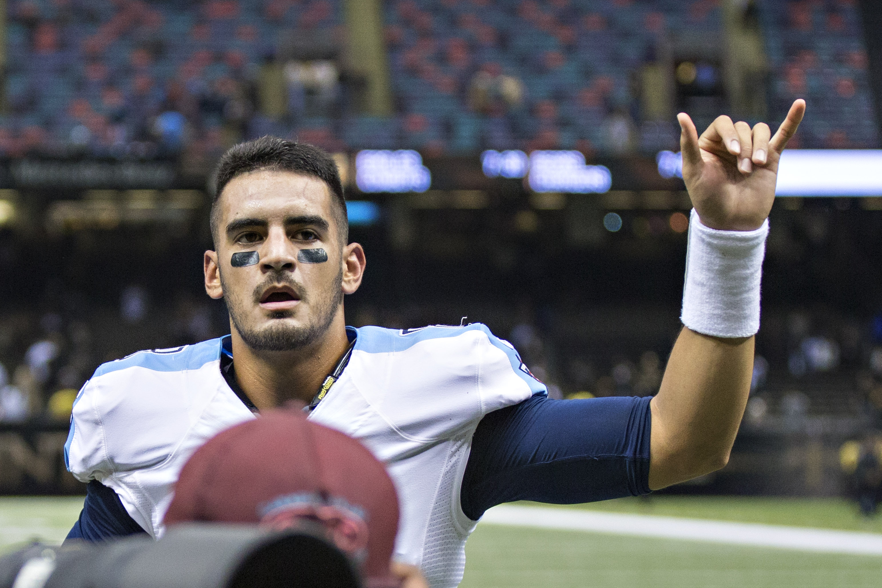 Hard work pays off: Mariota has shined as the Titans rookie QB. (Getty)