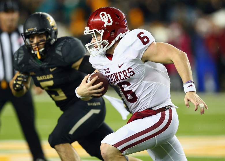 baker mayfield vs. baylor, oklahoma vs. baylor