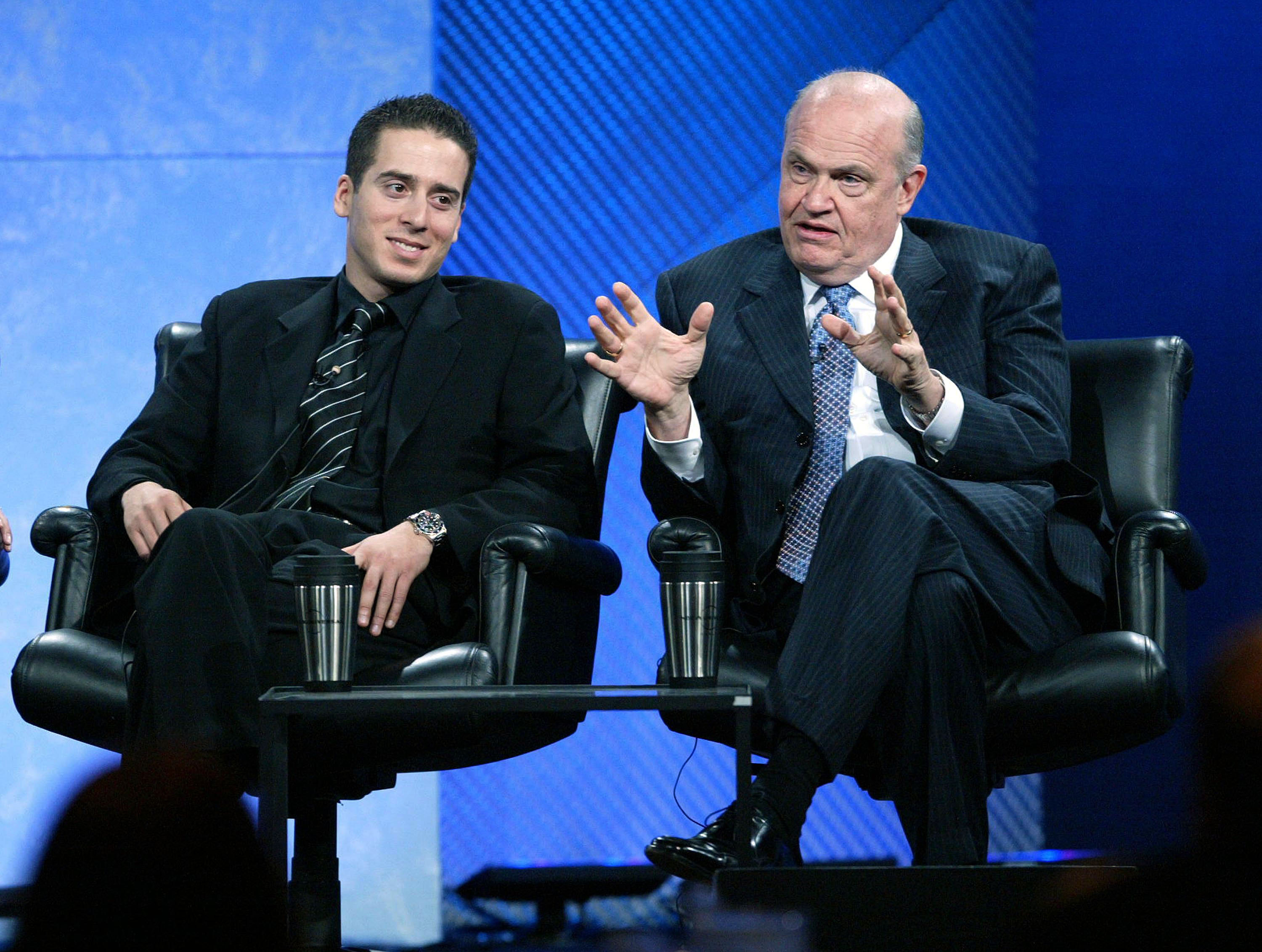 Actors Kirk Acevedo and Fred Dalton Thompson of the television show  speak during the NBC 2005 Television Critics Winter Press Tour at the Hilton Universal Hotel in Universal City, California. (Getty)