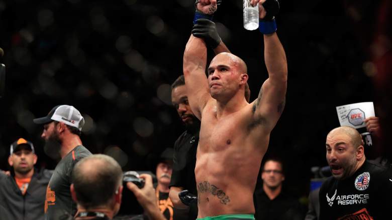 Robbie Lawler is set to defend his welterweight title against Carlos Condit at UFC 195. (Getty)
