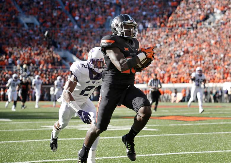 James Washington, Oklahoma State wide receiver, DraftKings, College Football, lineup, bowls, new years eve, new years, picks, players, sleepers, bargains