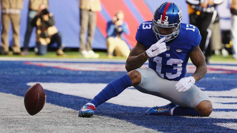 Odell Beckham Jr. will need a few more one-handed catches to help get the Giants into the postseason. (Getty)