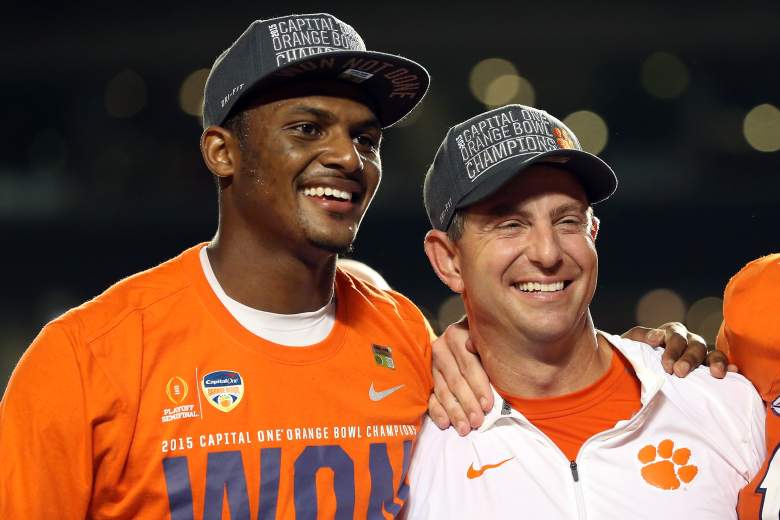 Clemson had a lot to smile about after their Orange Bowl victory. (Getty)