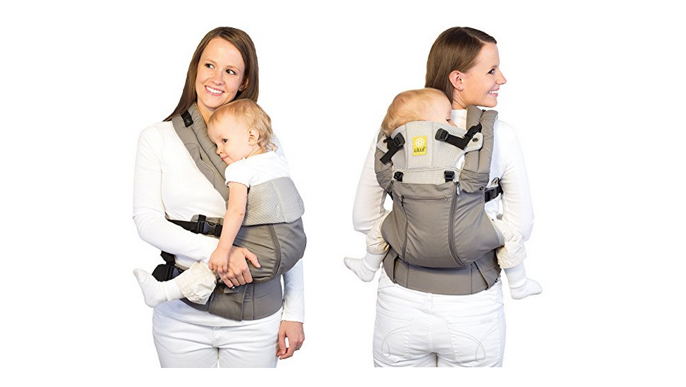grey lillebaby convertible baby carrier wrap