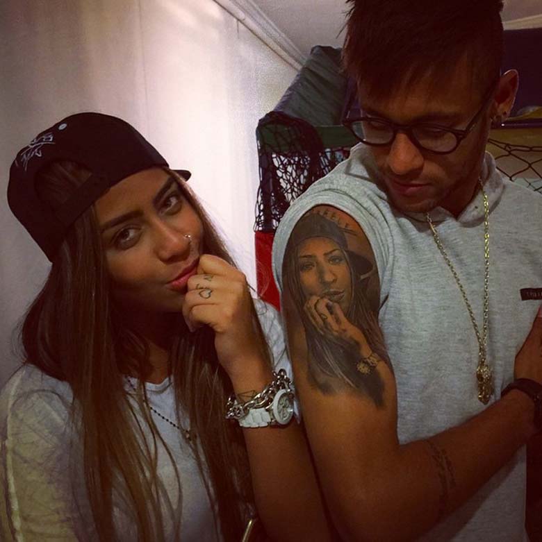 Neymar sister rafaella beckran tattoo
